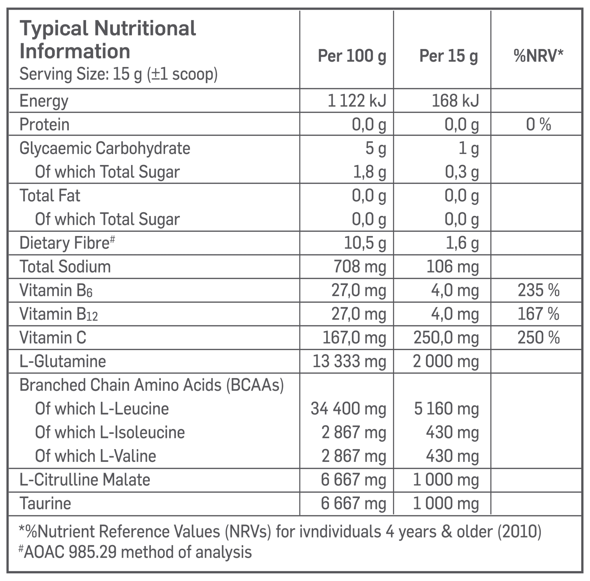 Rage Amino's 12:1:1 Cherry Blast - 300g