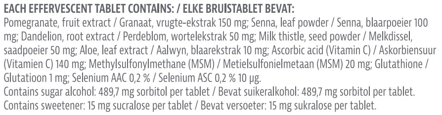 Tony Ferguson 3-Day Detox Fizzy Orange Nutritable - 9s