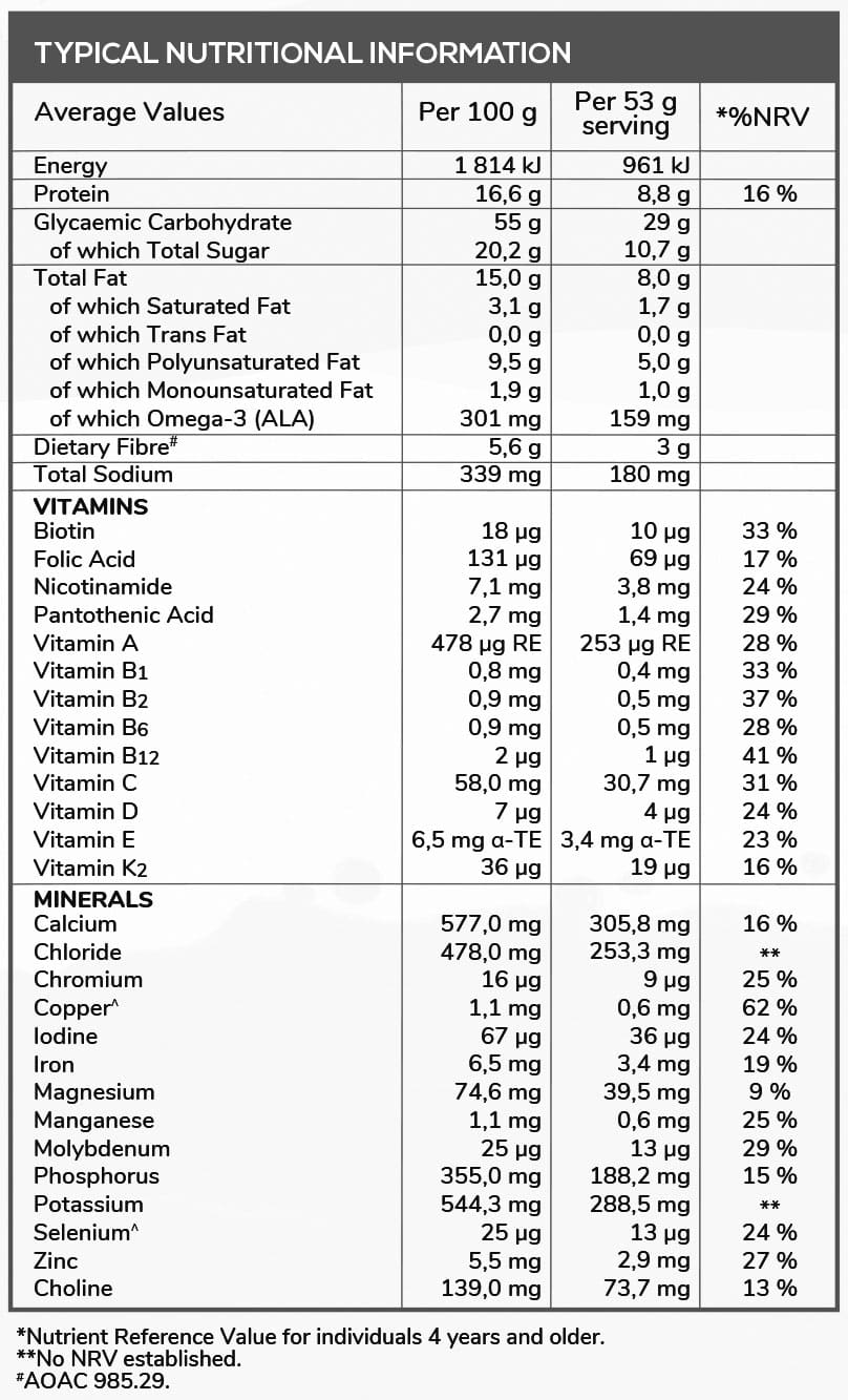 Lifestyle Food Nutrisure Shake Chocolate 850g Nutritable