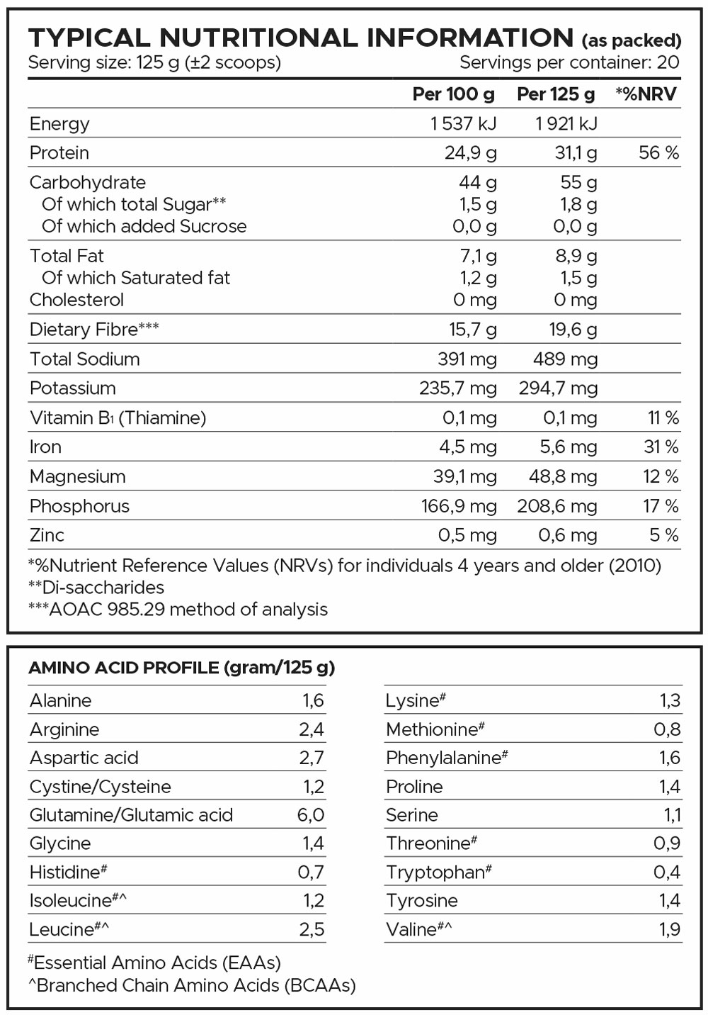 USN Wholefood Gainer Chocolate 2.5kg Nutritable