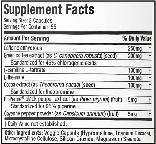 Muscletech Hydroxycut Hardcore Elite Nutritable