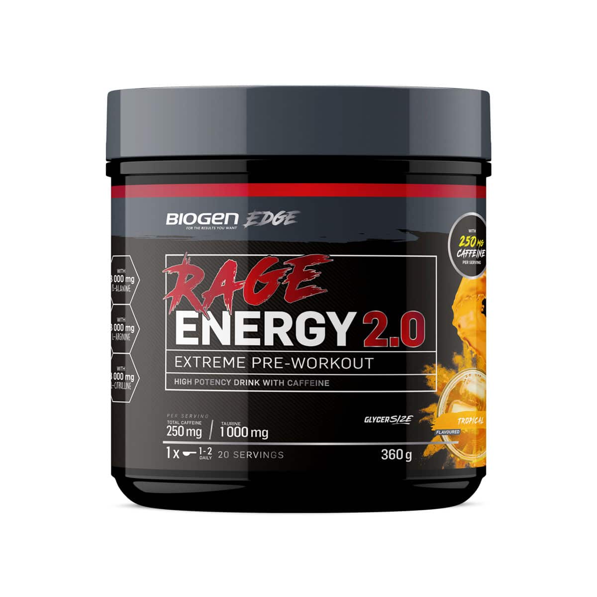 Biogen Rage Energy 2.0 Tropical - 360g