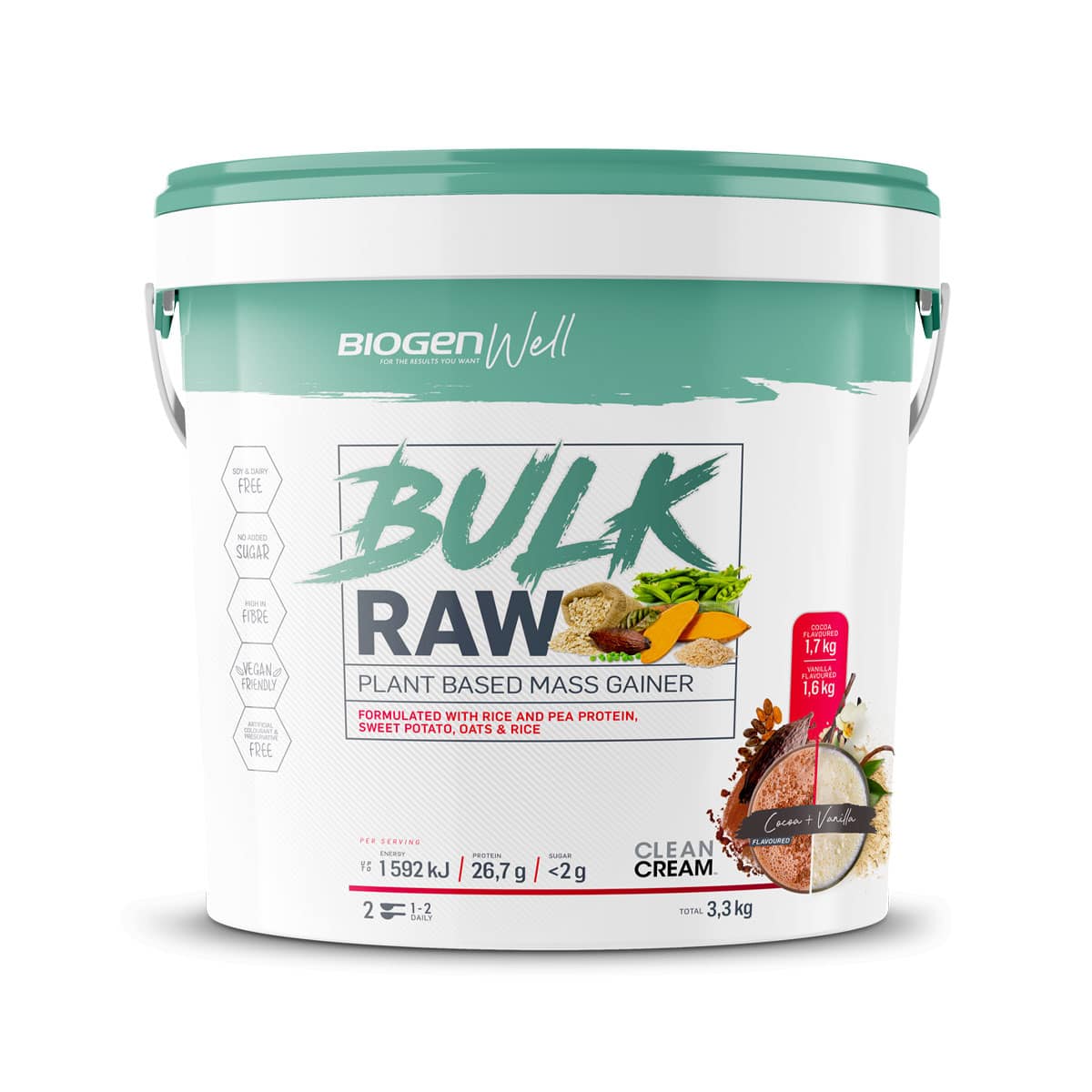 Biogen Bulk Raw Mass Gainer Variety - 3.3kg