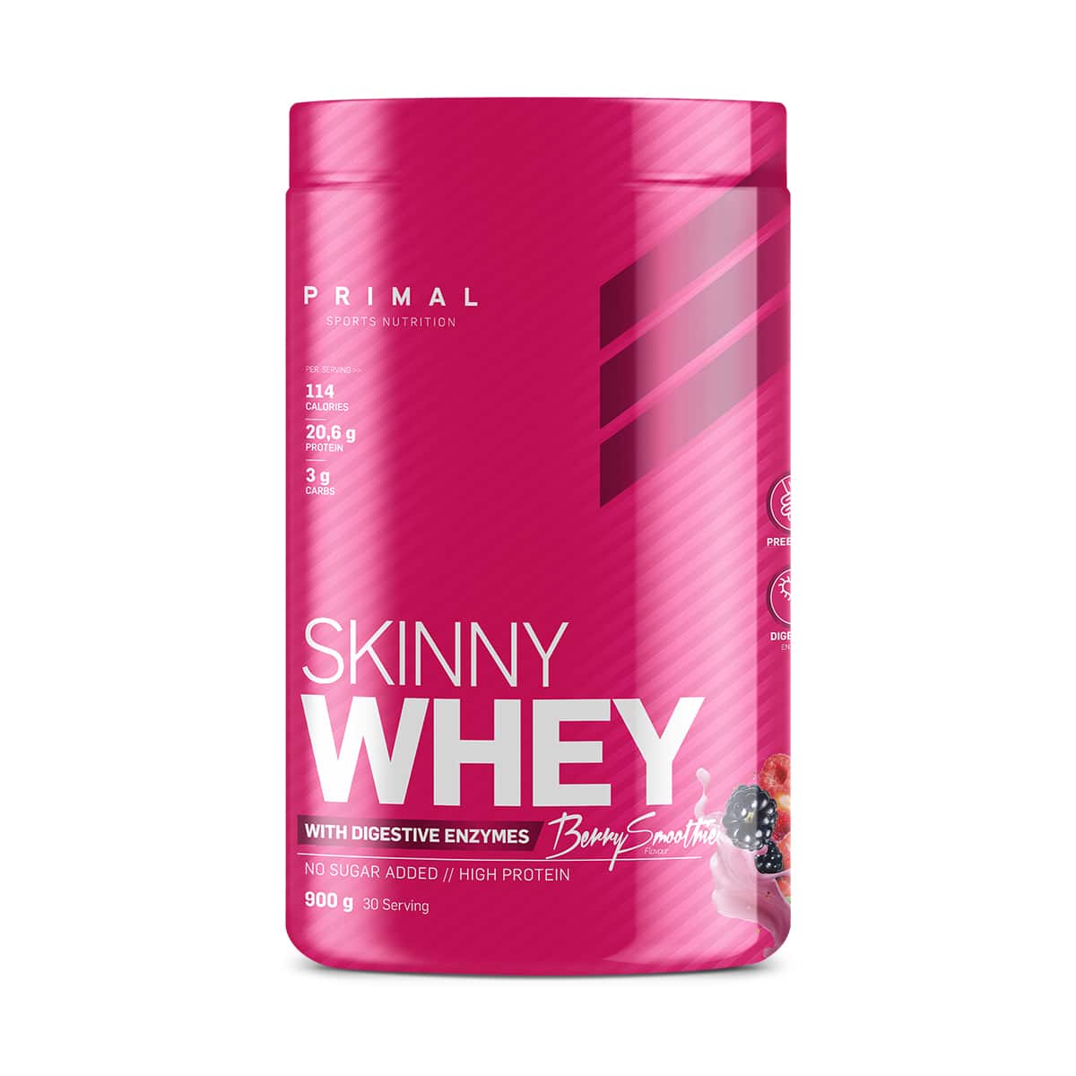 Primal Whey Skinny Whey Berry Smoothie - 900g