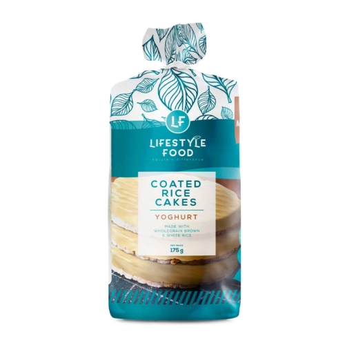 Lifestyle Food Coated Rice Cakes Yoghurt - 175g