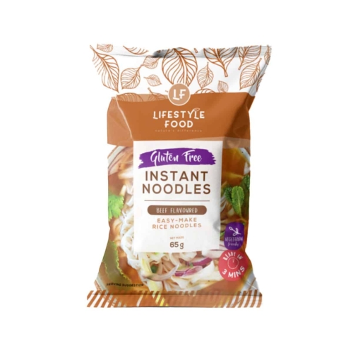 Lifestyle Food Gluten Free Instant Noodles Beef - 65g