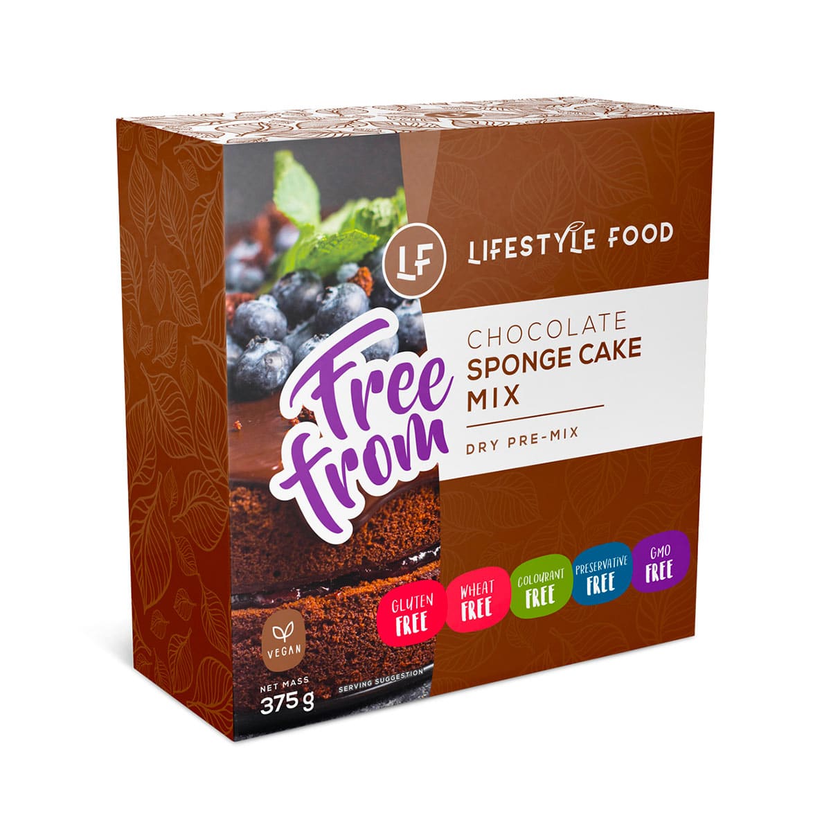 Lifestyle Food Gluten Free Chocolate Sponge Cake Mix - 375g