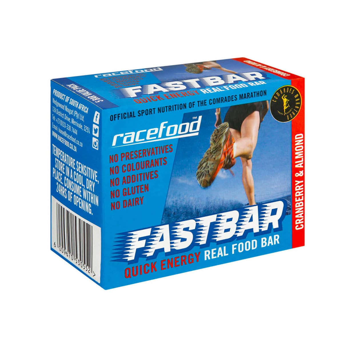 Racefood Fastbar Cranberry Almond 22g - Box of 5