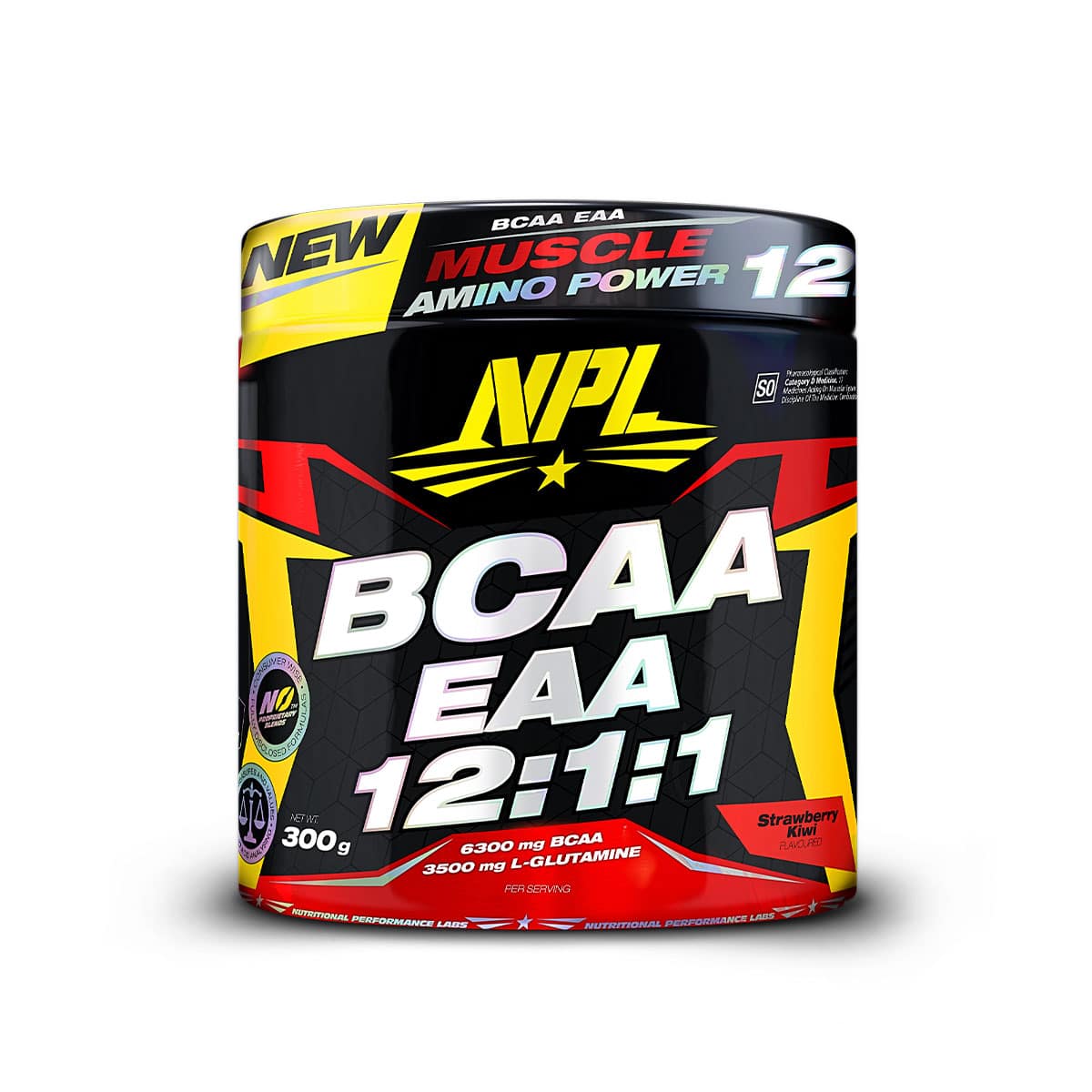 NPL BCAA EAA 12:1:1 Strawberry Kiwi - 300g