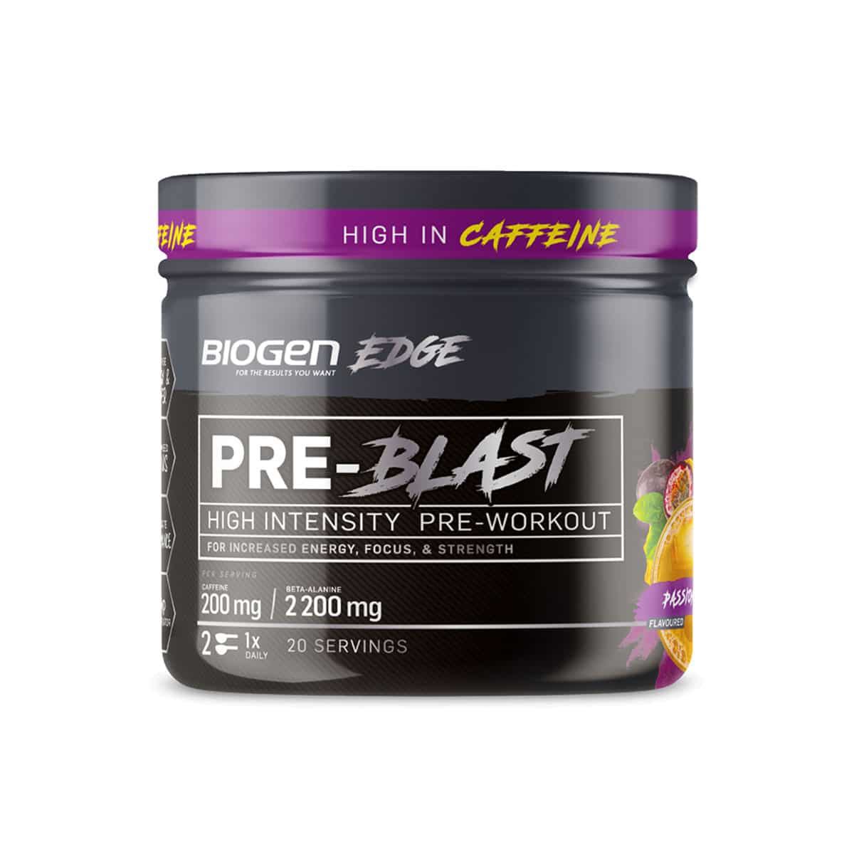 Biogen Pre-Blast Passion Fruit - 140g