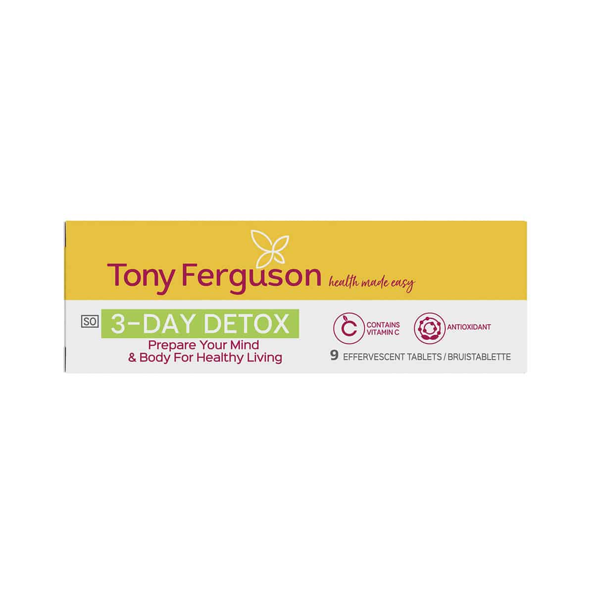 Tony Ferguson 3-Day Detox Fizzy Orange - 9s
