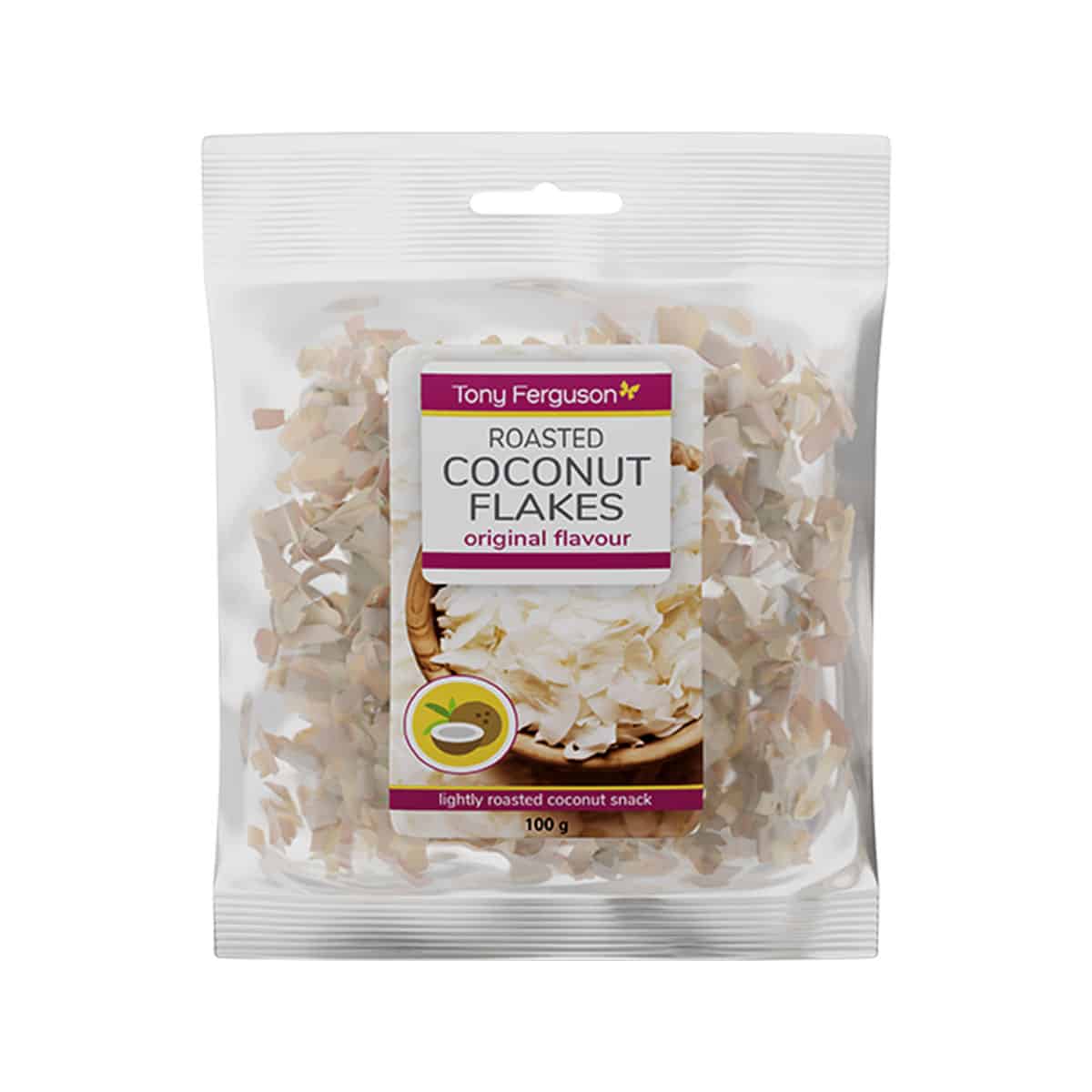 Tony Ferguson Roasted Coconut Flakes - 100g