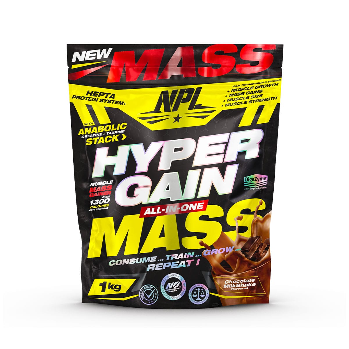 NPL Hyper Gain Mass Chocolate Milkshake - 1kg