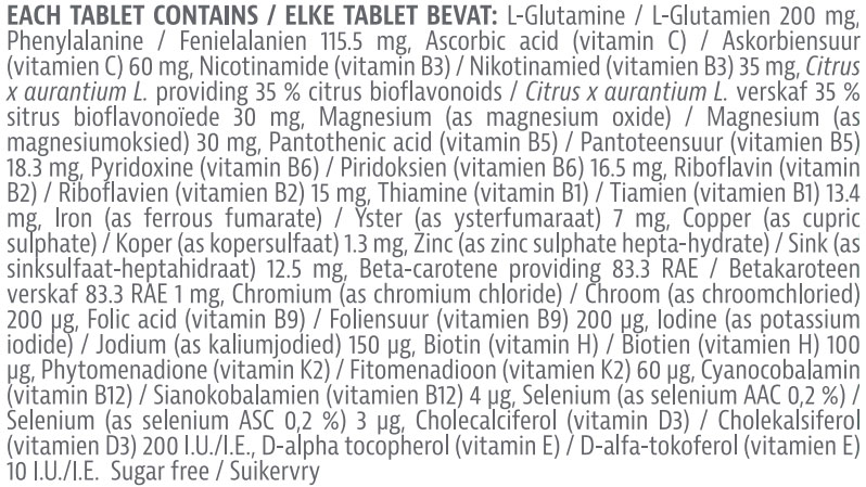 Tony Ferguson Multivitamin Mineral Complex Nutritable - 60s